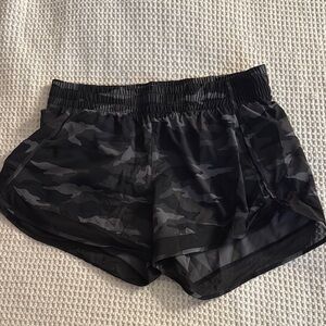 Athleta Black Camo Running Shorts